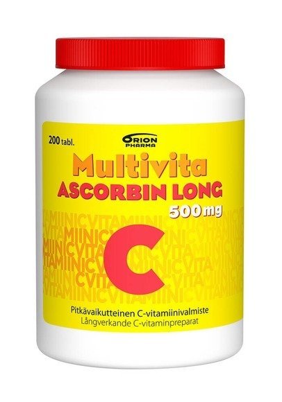 Multivita Ascorbin Long 500 mg 200 tabl. 18,90 €